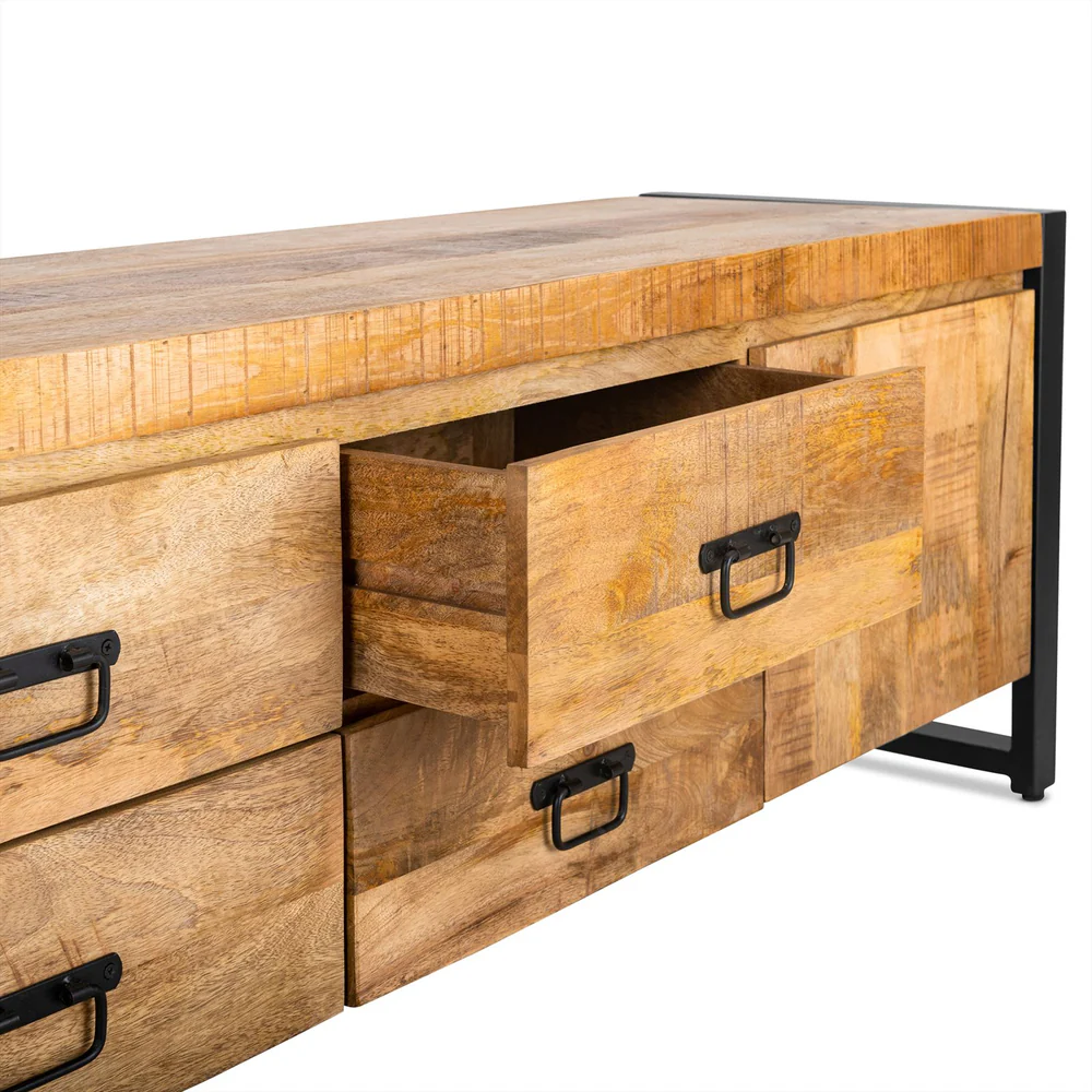 TV-Schrank Brev 200 cm | 2 Türen und 4 Schubladen-3