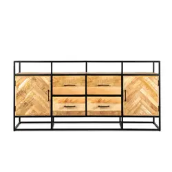 Dressoir Jax 200 cm | 2 deuren | 4 lades