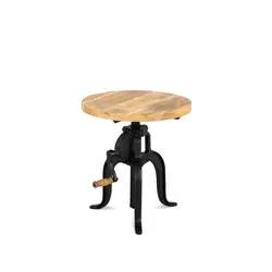 Couchtisch Crank ø 45 cm | höhenverstellbar