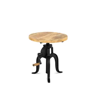 Salontafel Crank ø 45cm | in hoogte verstelbaar