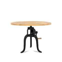 Esstisch / Bartisch Crank ø 75 cm | höhenverstellbar