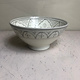 Moroccan ceramic bowl grey/white