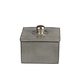 Tadelakt ceramic square box licht grey