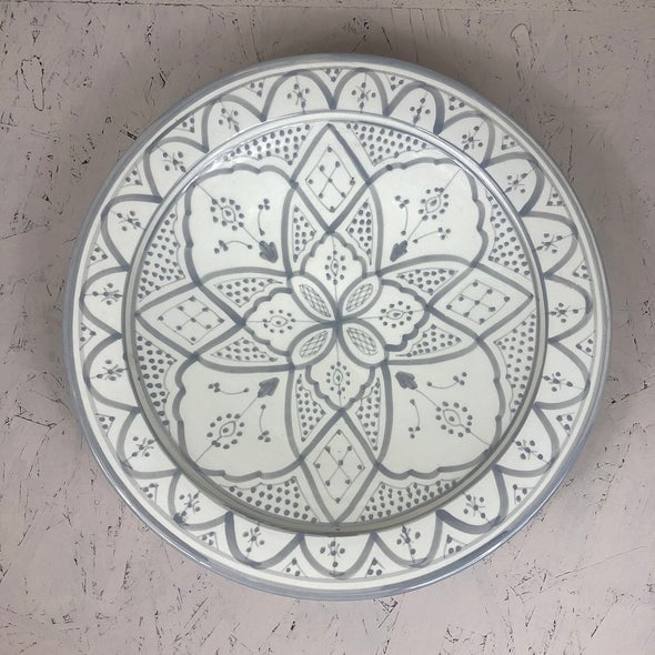 Moroccan ceramic large plate