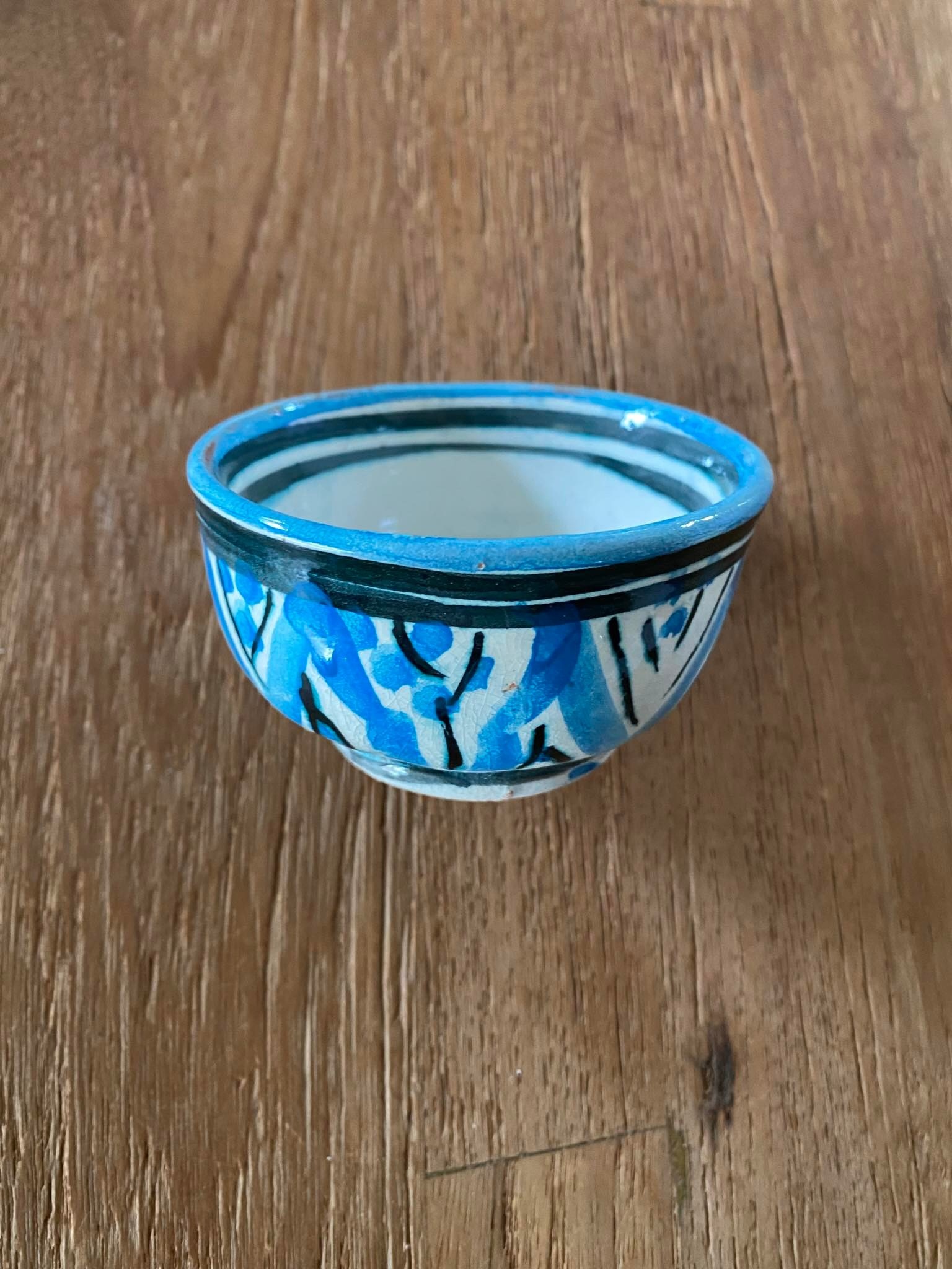 Mijn Argan Poterie fait à la main vert - bleu - marron