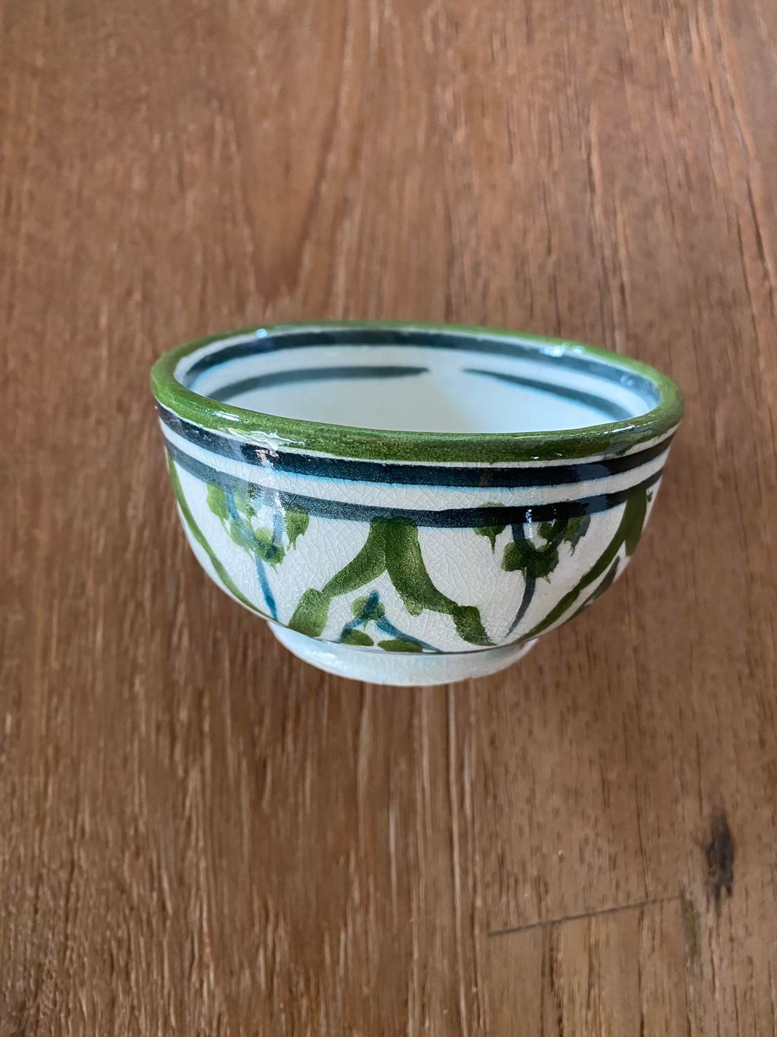 Mijn Argan Poterie fait à la main vert - bleu - marron