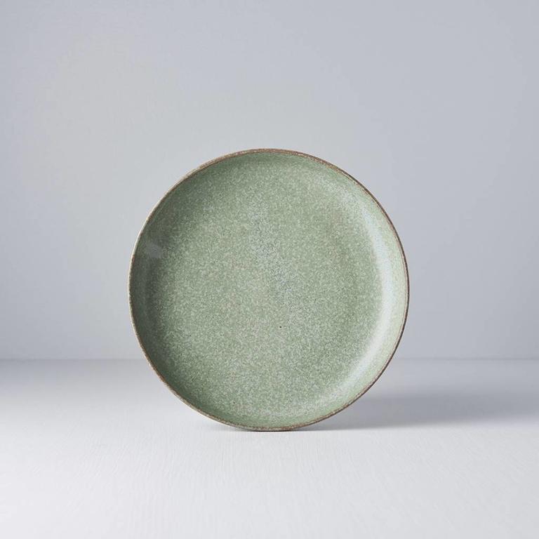 Green Fade plate with high rim 20cm x 4cm