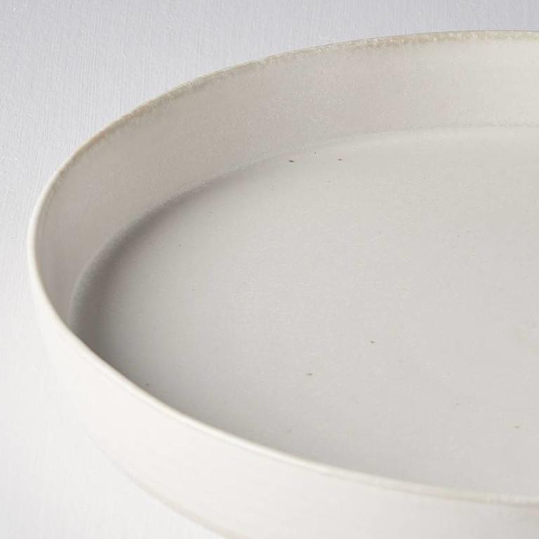 Craft White plate round high rim 25cm