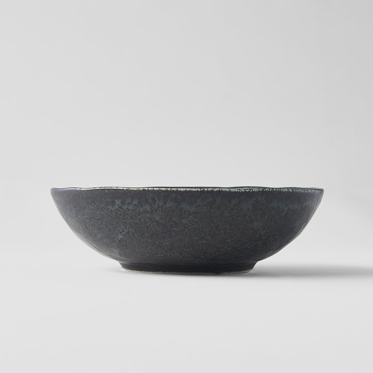 BB Black oval medium bowl 17cm x 15cm x 5cm