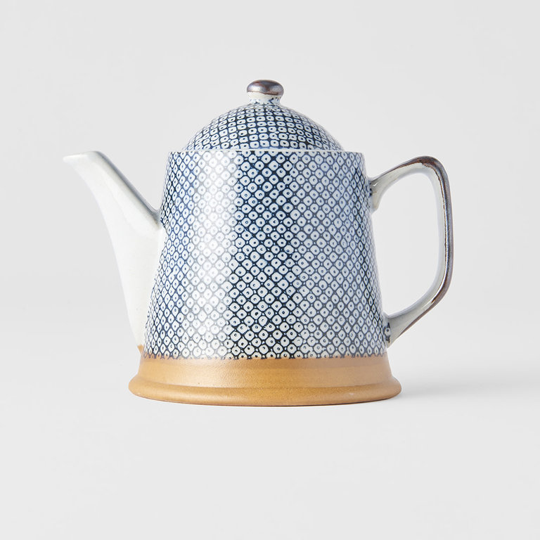 Indigo Shibori Desn Teapot 12.5cm 400ml