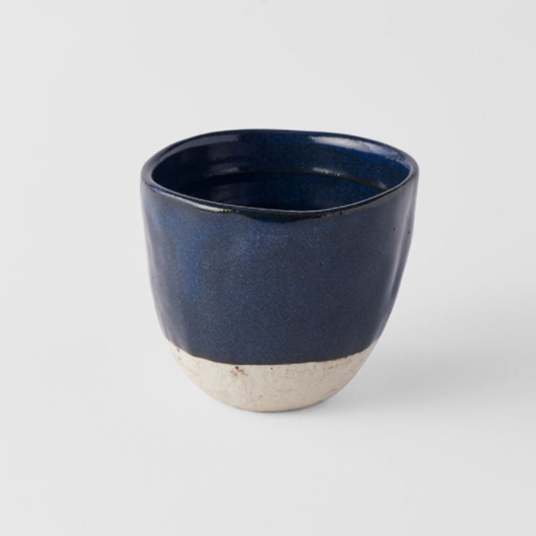 Lopsided Tea Mug Navy Blue 7cm 200ml