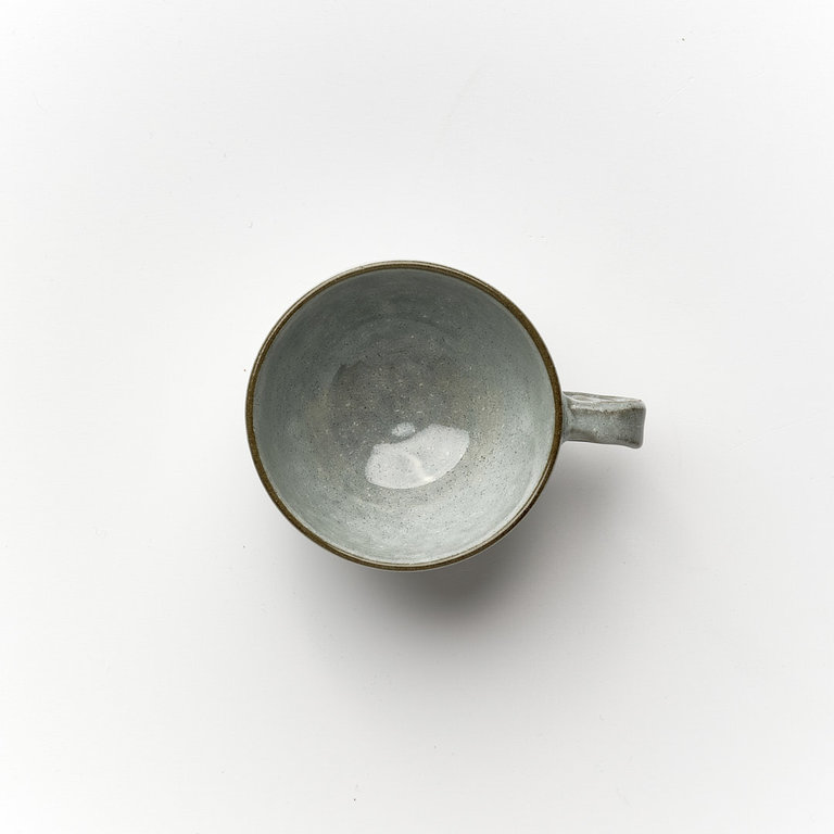 Large Cup With Handle Lt. Grey 10cm 7h