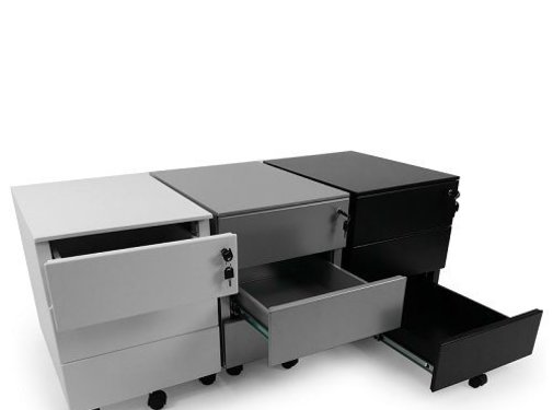 SZ Verrijdbaar Ladeblok Voor Onder Bureau - 3 Laden