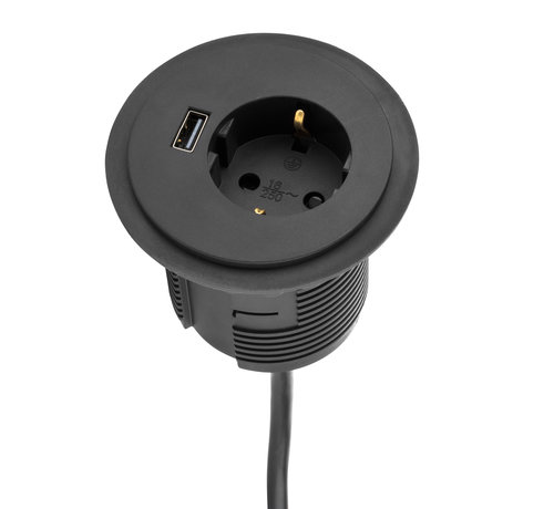 Filex Workspace Solutions Spot Inbouwstopcontact Met USB Lader