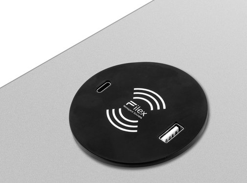 Filex Workspace Solutions QI Power-Spot Draadloze Lader + USB A/C Lader