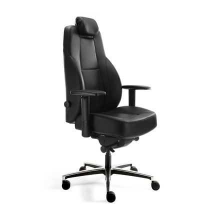 Ergonomische 24 uurs stoelen voor op kantoor, meldkamer of receptie.