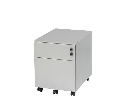 SZ Verrijdbaar Ladekastje Voor Onder Bureau Met 2 Laden