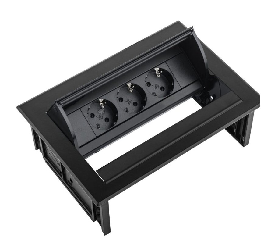 Power Desk In Inbouw Stopcontact Bureau 3x Stroom