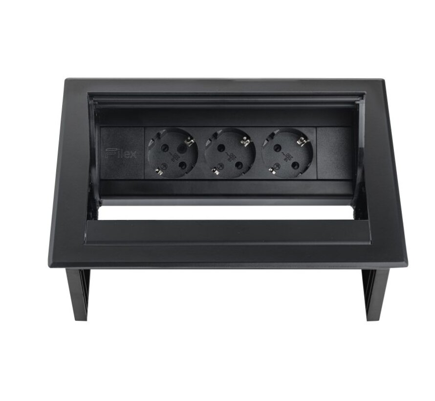 Power Desk In Inbouw Stopcontact Bureau 3x Stroom