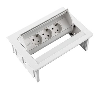 Filex Workspace Solutions Inbouw Stopcontact Bureau 3x Stroom
