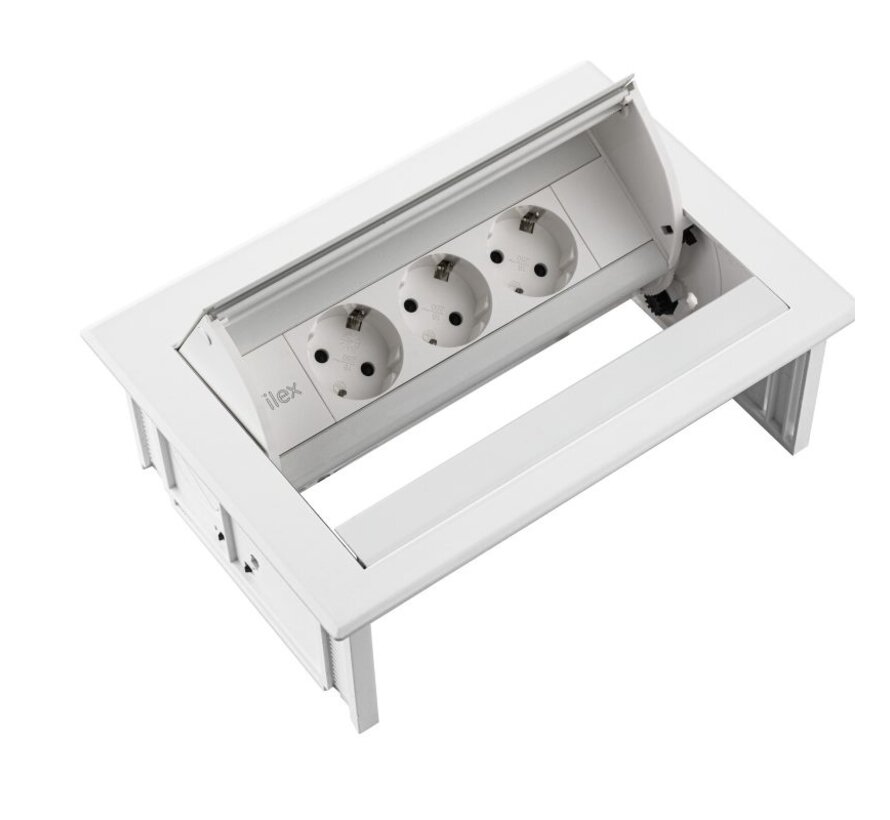 Power Desk In Inbouw Stopcontact Bureau 3x Stroom