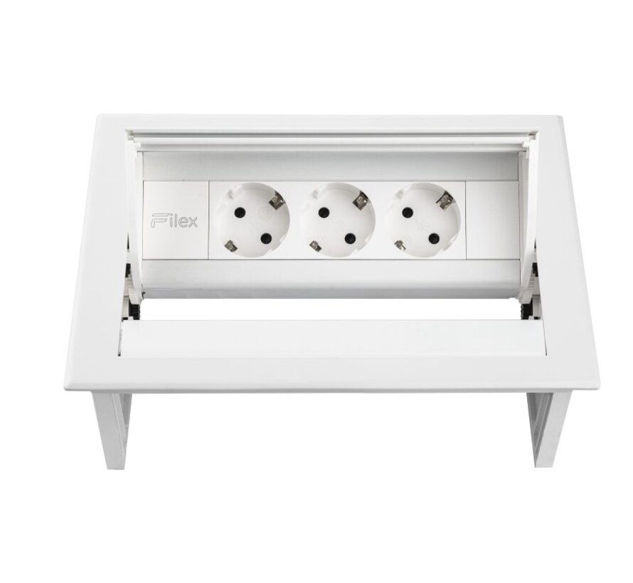 Power Desk In Inbouw Stopcontact Bureau 3x Stroom