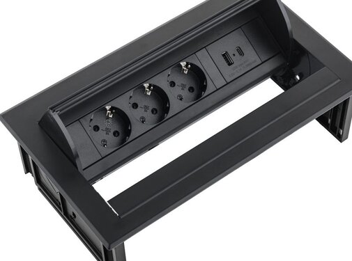 Filex Workspace Solutions Bureau Inbouw Stopcontact 3x Stroom + USB A/C
