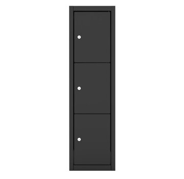 Ceha DarkLine 3-Deurs Lockerkast 30cm Breed