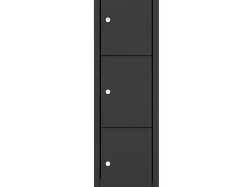 Ceha DarkLine 3-Deurs Lockerkast 30cm Breed