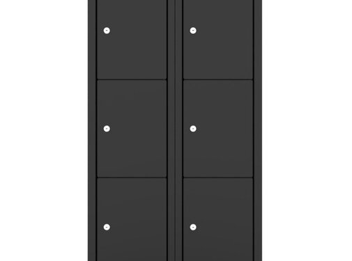 Ceha DarkLine 6-Deurs Lockerkast 60cm Breed