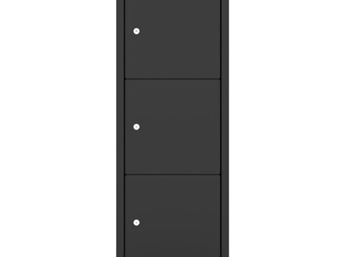 Ceha DarkLine 3-Deurs Lockerkast 40cm Breed