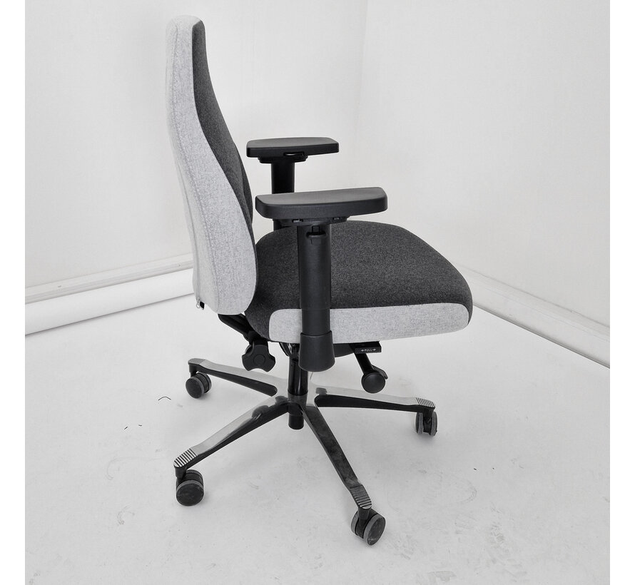 Tweedekans - Therapod X2 High End Bureaustoel Met XL Traagschuim Zitting En Wolvilt Bekleding