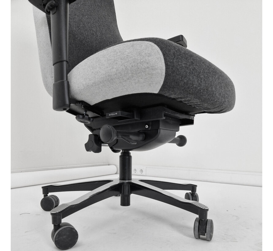 Tweedekans - Therapod X2 High End Bureaustoel Met XL Traagschuim Zitting En Wolvilt Bekleding