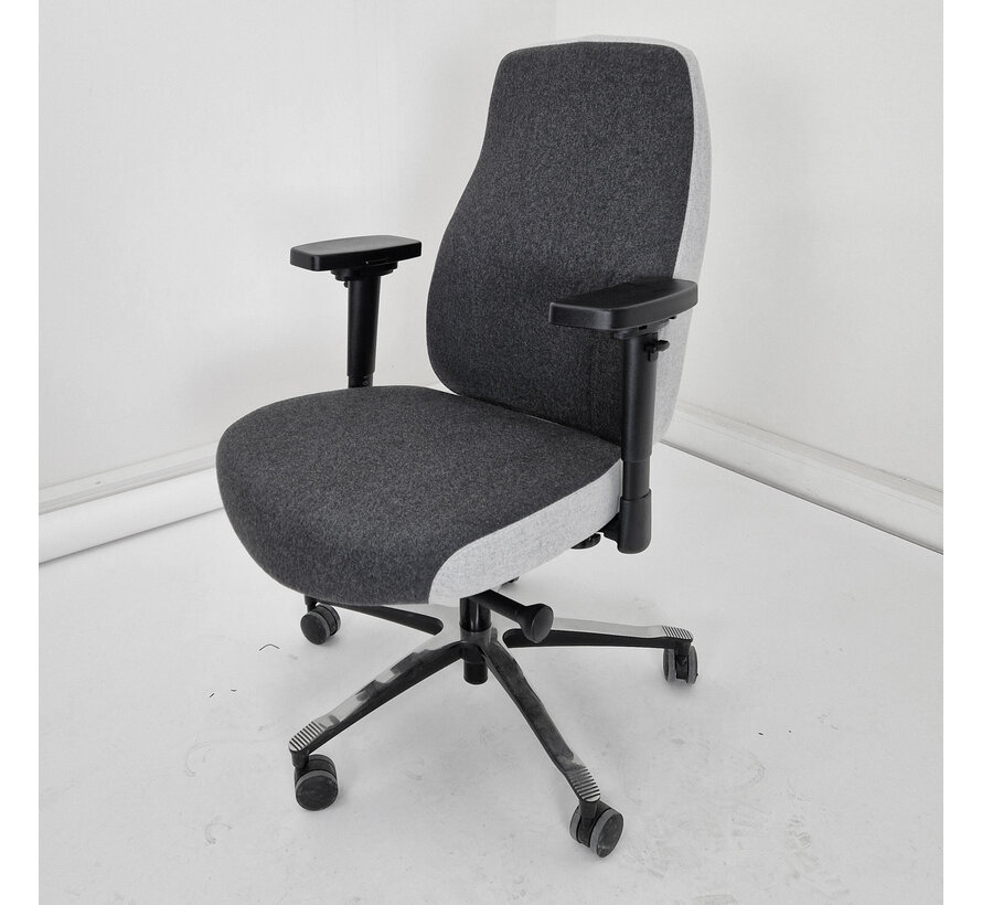 Tweedekans - Therapod X2 High End Bureaustoel Met XL Traagschuim Zitting En Wolvilt Bekleding