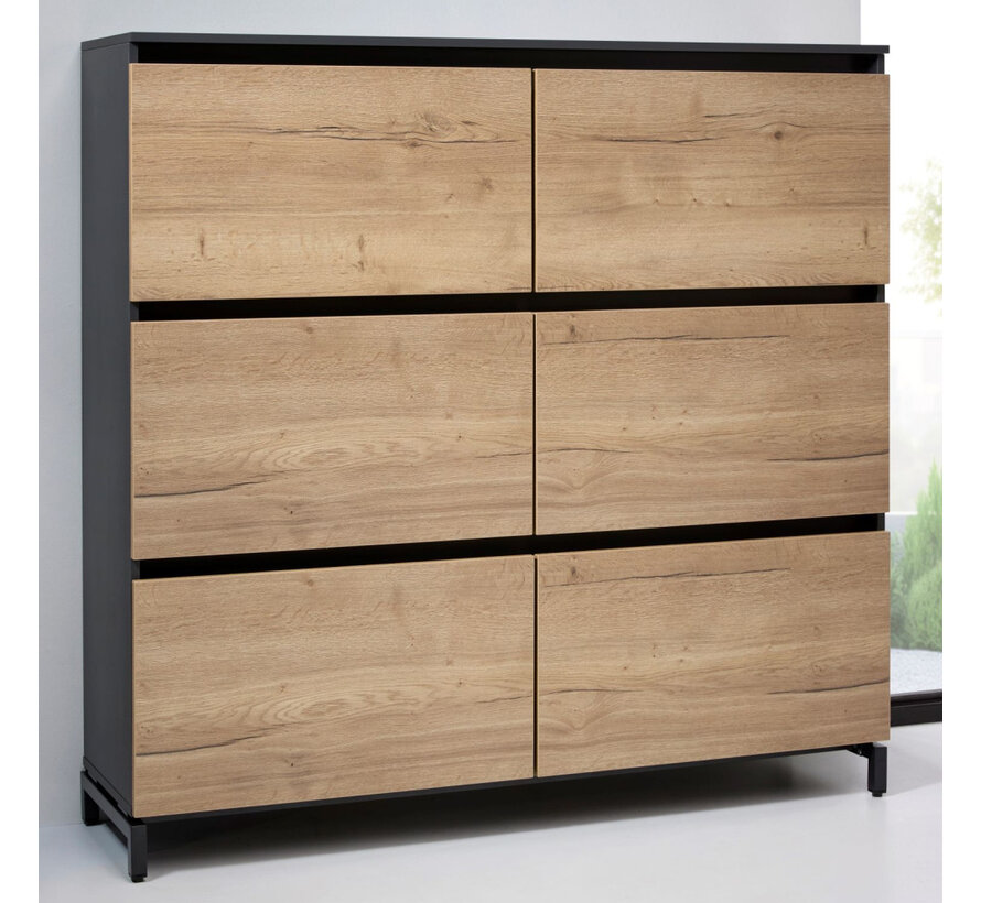 Executive-Oak Dressoir 155cm Hoog