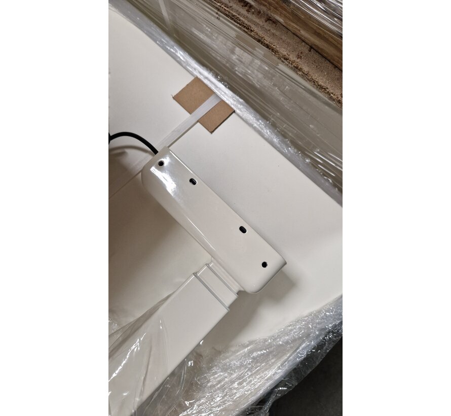 Flex Duo Ivoorwit Dubbel Zit-Sta Bureauframe