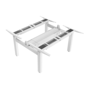Flex-Bench Flex Duo Ivoorwit Dubbel Zit-Sta Bureauframe