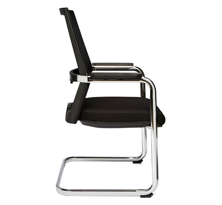 Vergaderstoel Sledge Met Chroom Frame