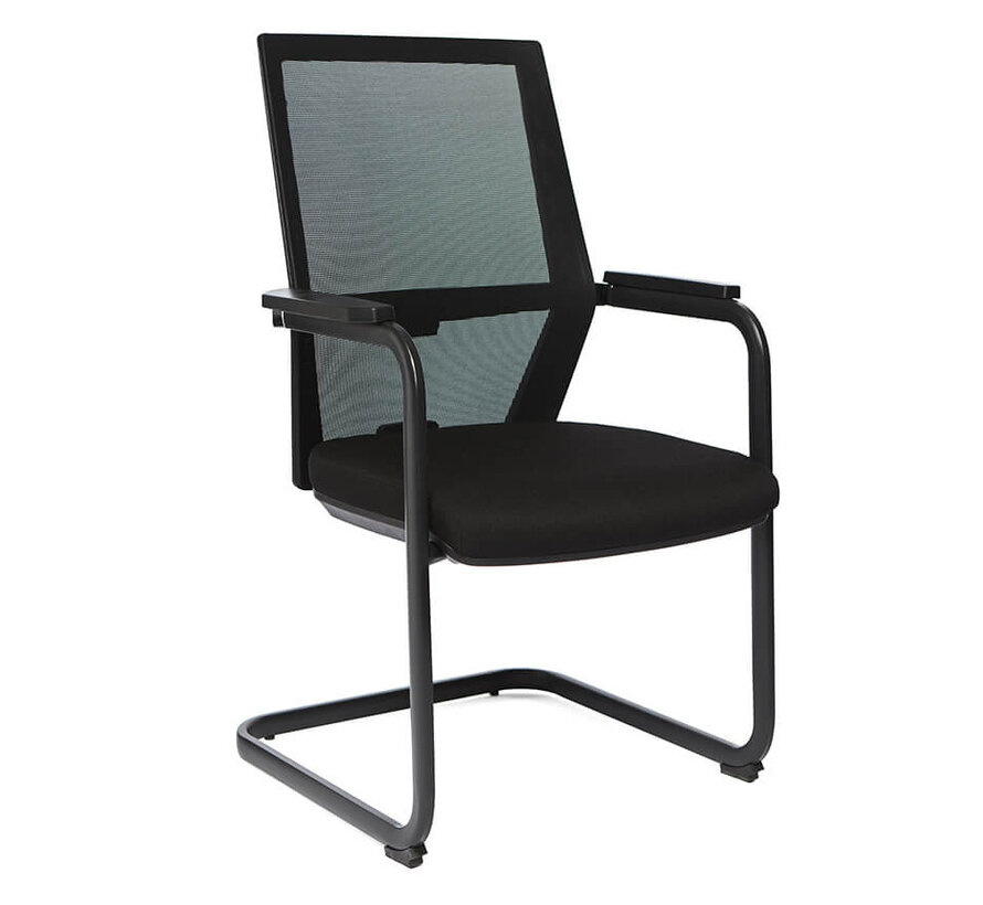 Vergaderstoel Sledge Met Zwart Frame