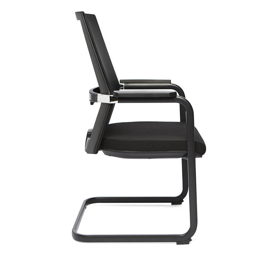 Vergaderstoel Sledge Met Zwart Frame