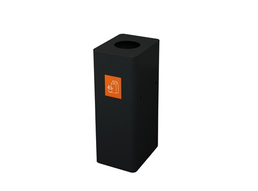Ergofy Zwarte Modulaire Afvalbak 70cm Hoog