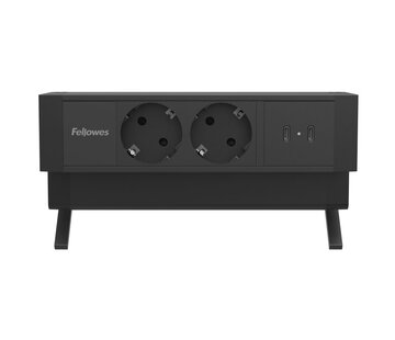 Fellowes Bureaustopcontact 2x stroom + 2x USB-C lader (30W)