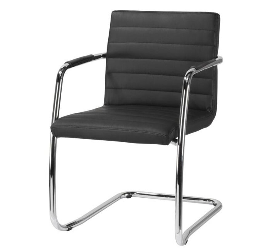 Vergaderstoel Giro Met kunstlederen bekleding
