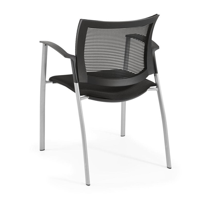 Vergaderstoel Zenso Met Mesh Rugleuning en Armleggers