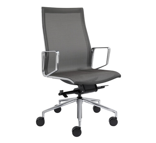 Vergaderstoel Onyx Met Een Mesh Rugleuning