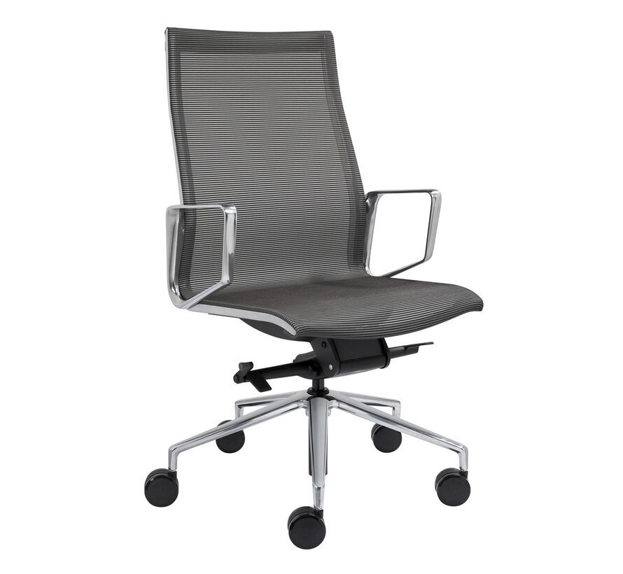 Vergaderstoel Onyx Met Een Mesh Rugleuning