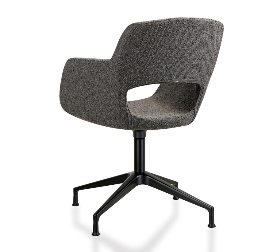 Vergaderstoel Pine Met Bouclé Bekleding