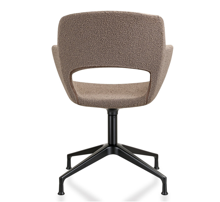 Vergaderstoel Pine Met Bouclé Bekleding