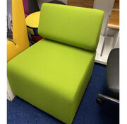 Wachtbank / Wachtkamerbank 1-Zit Groen - Showmodel