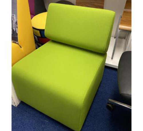 Wachtbank / Wachtkamerbank 1-Zit Groen - Showmodel